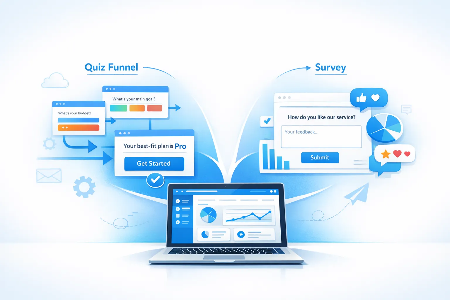 Quiz Funnels vs Surveys: When to Use Each