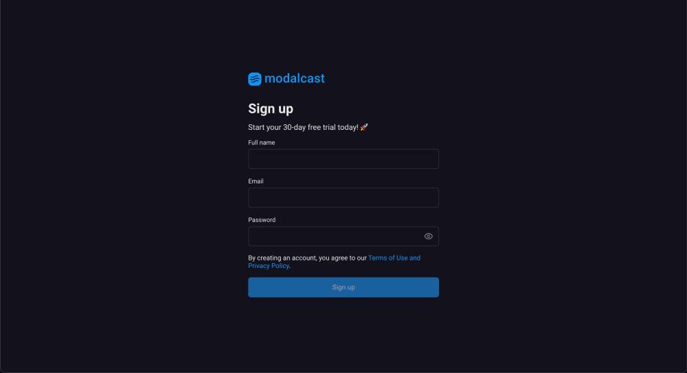 Sign-Up Page